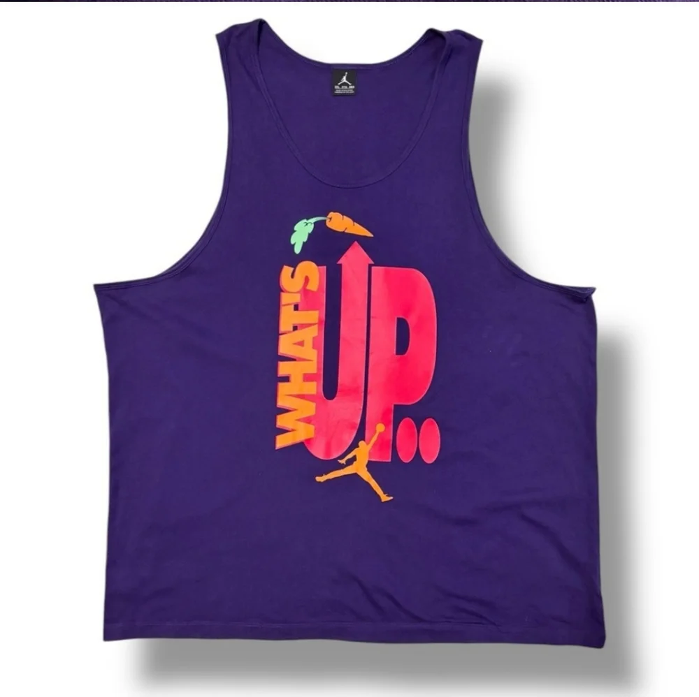 NIKE JORDAN JUMPMAN 2015 What’s Up Jock Purple Graphic Tank 3XL